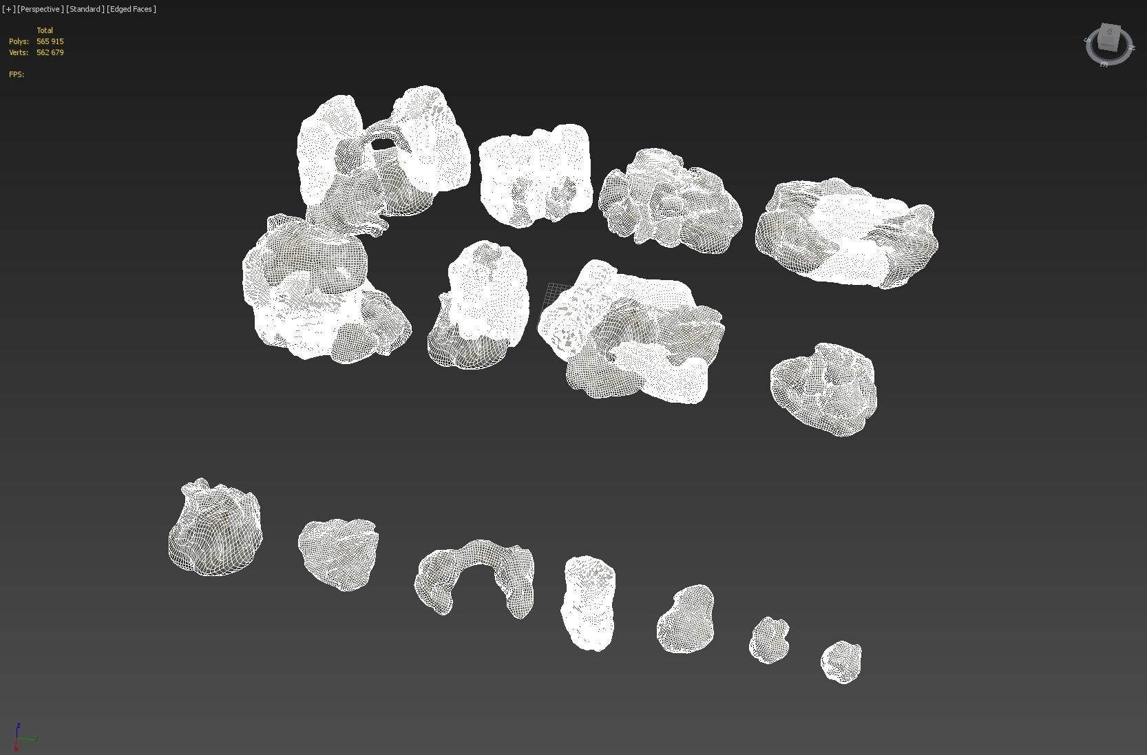 Boulders Pack A bundle 3D model_16