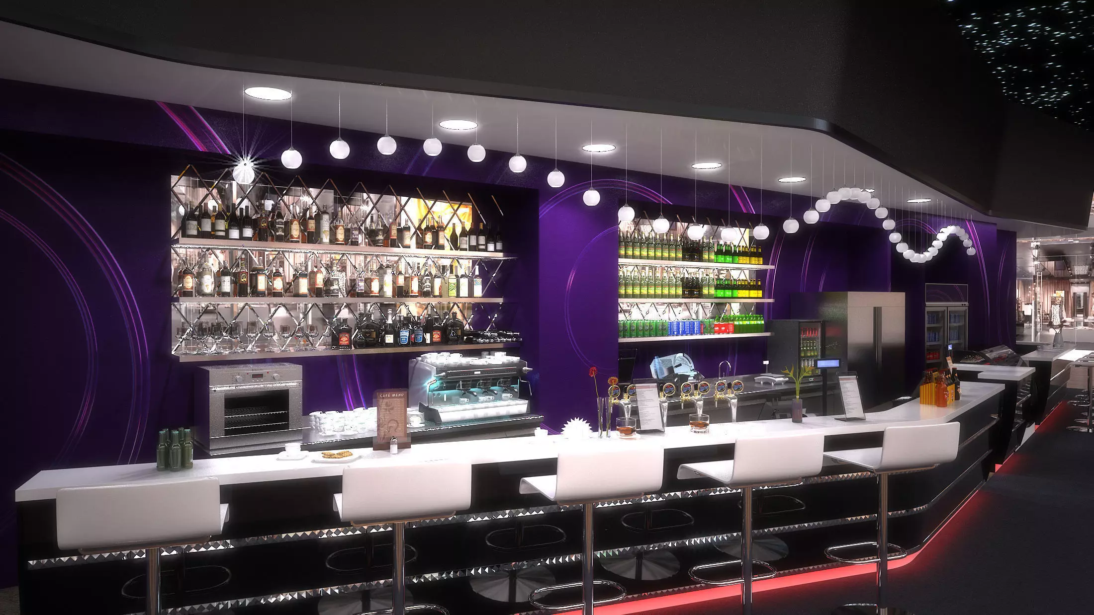 Bar lounge 3Dmodel 3D model_0