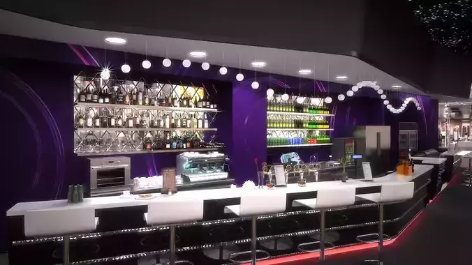 Bar  lounge 3Dmodel