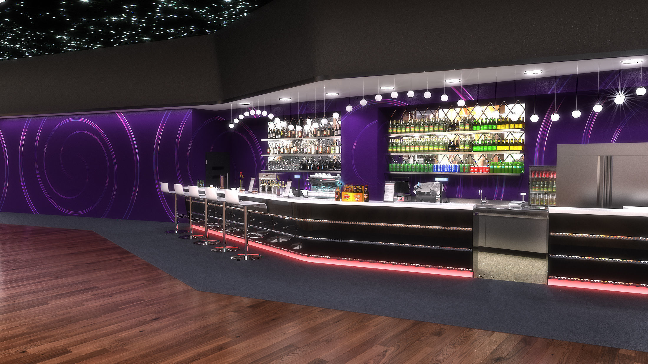 Bar lounge 3Dmodel 3D model_2