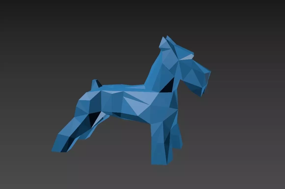 Low Poly Scottish Terrier for 3D Printing 3D print model_0