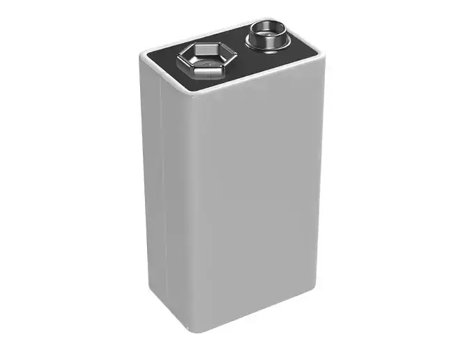 9V Battery 3D model