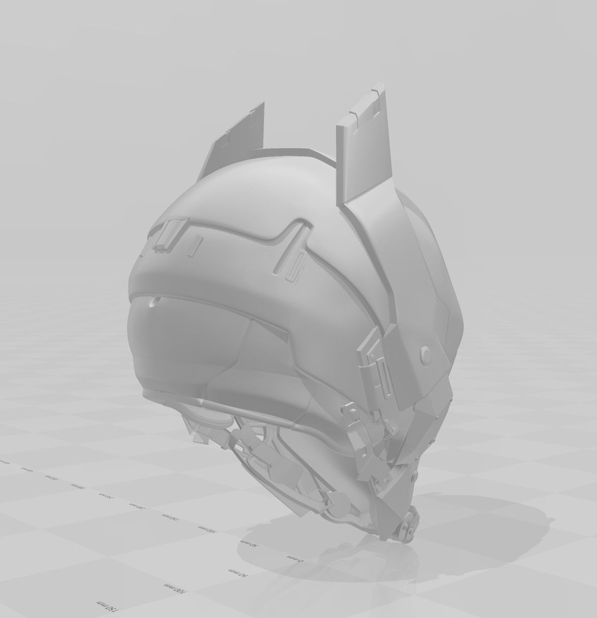 Batman Arkham Knight Helmet 3D print model_9