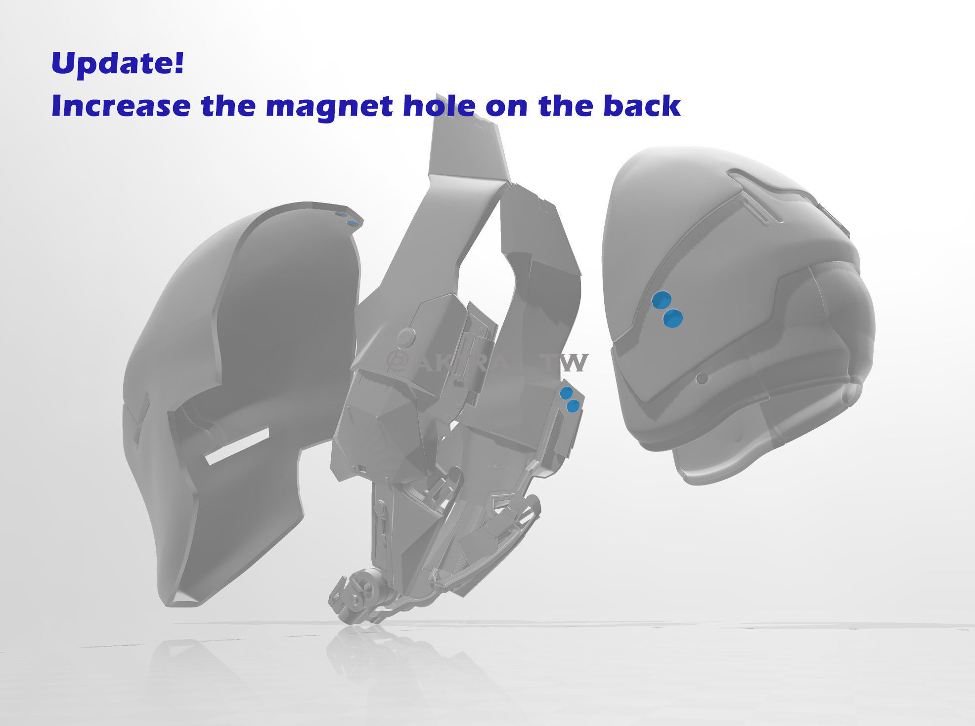 Batman Arkham Knight Helmet 3D print model_5