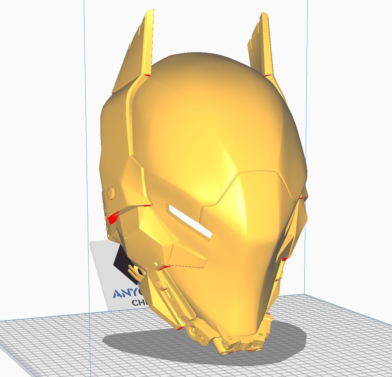 Batman Arkham Knight Helmet 3D print model_14