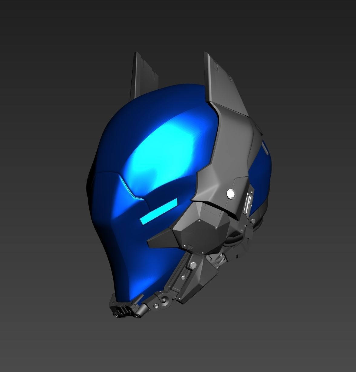 Batman Arkham Knight Helmet 3D print model_1