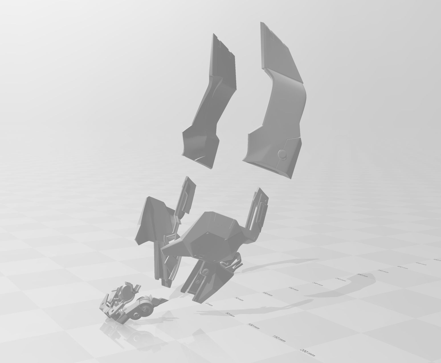 Batman Arkham Knight Helmet 3D print model_12