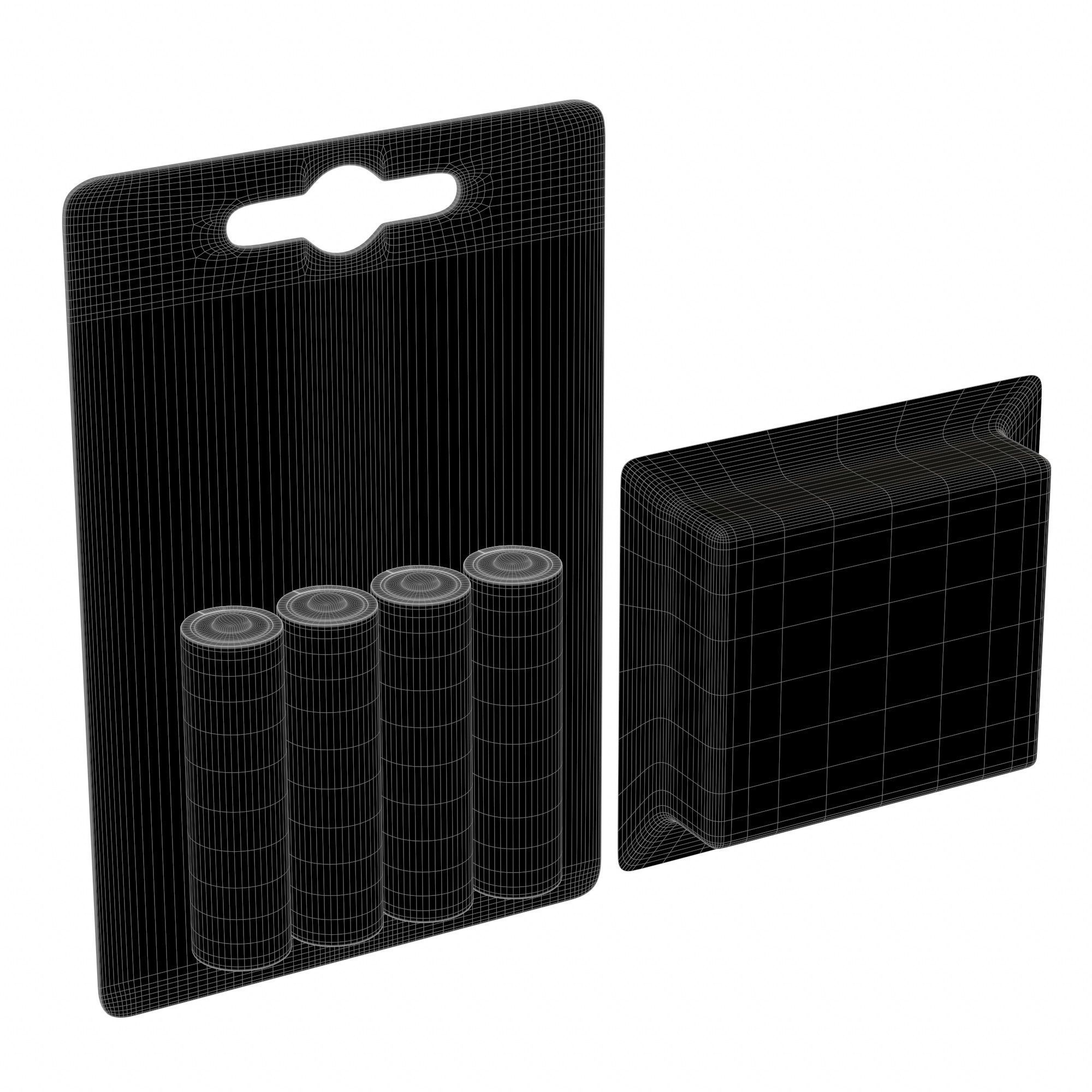 AA Battery Package 2 3D model_7