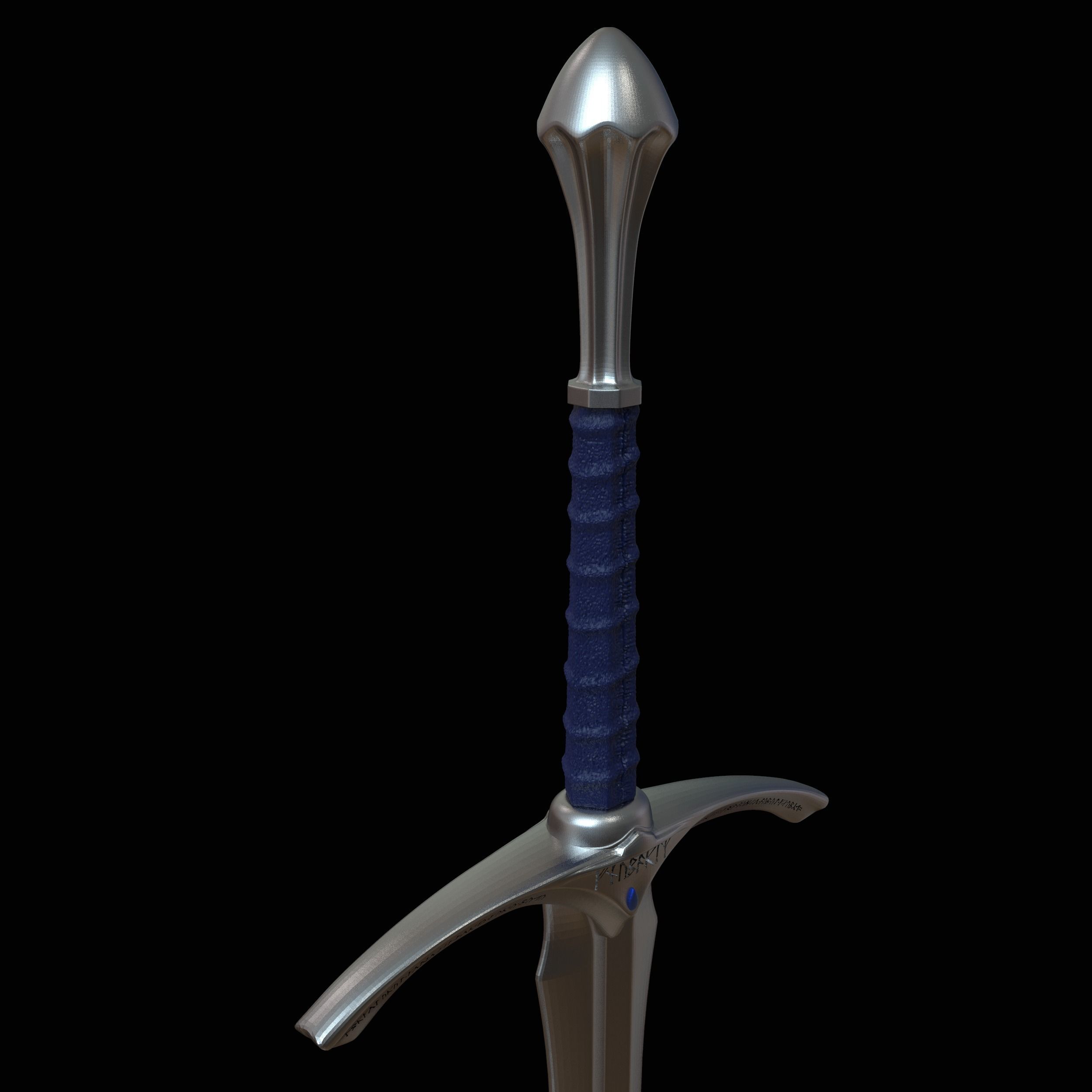 GANDALF GLAMDRING SWORD - THE HOBBIT 3D print model_14