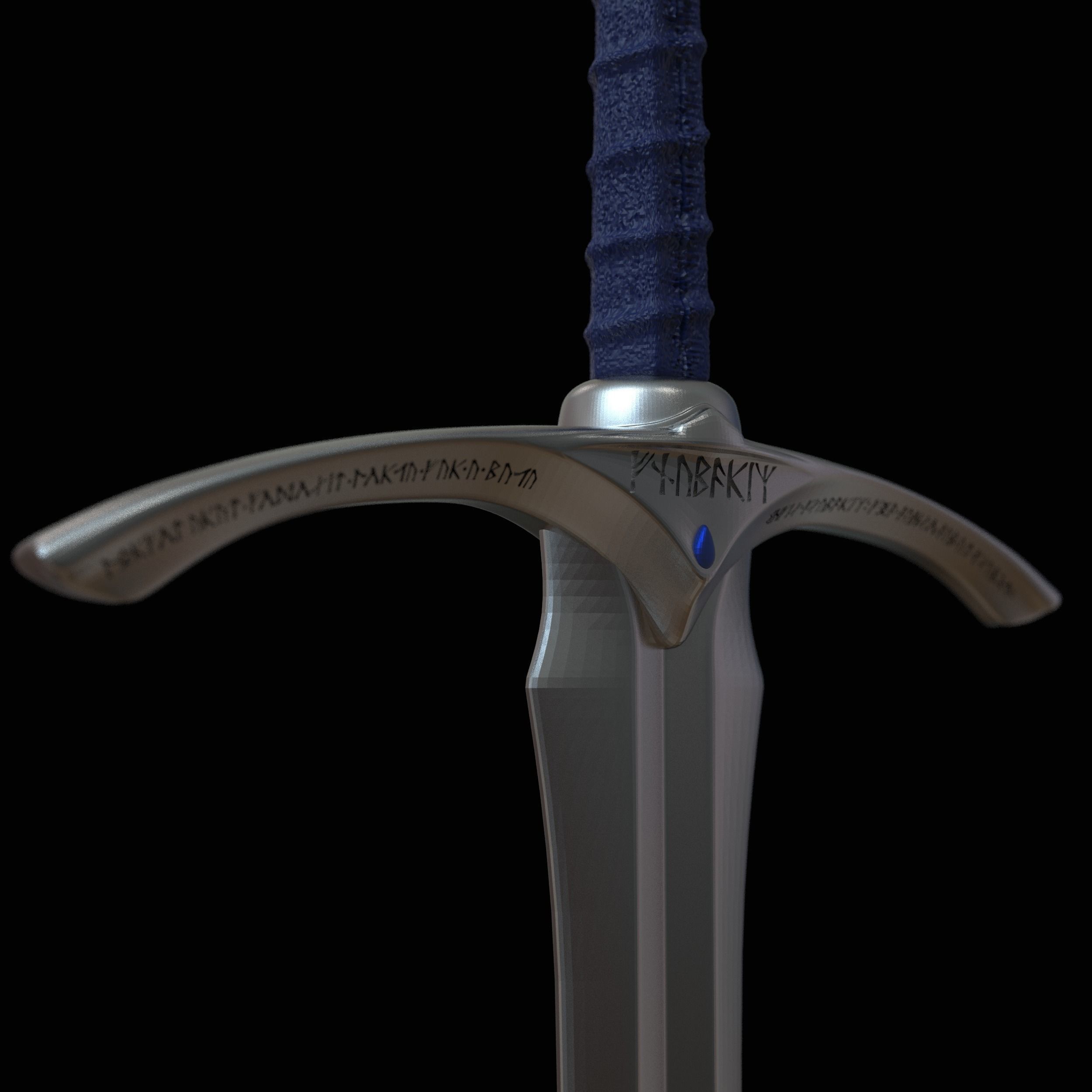 GANDALF GLAMDRING SWORD - THE HOBBIT 3D print model_12