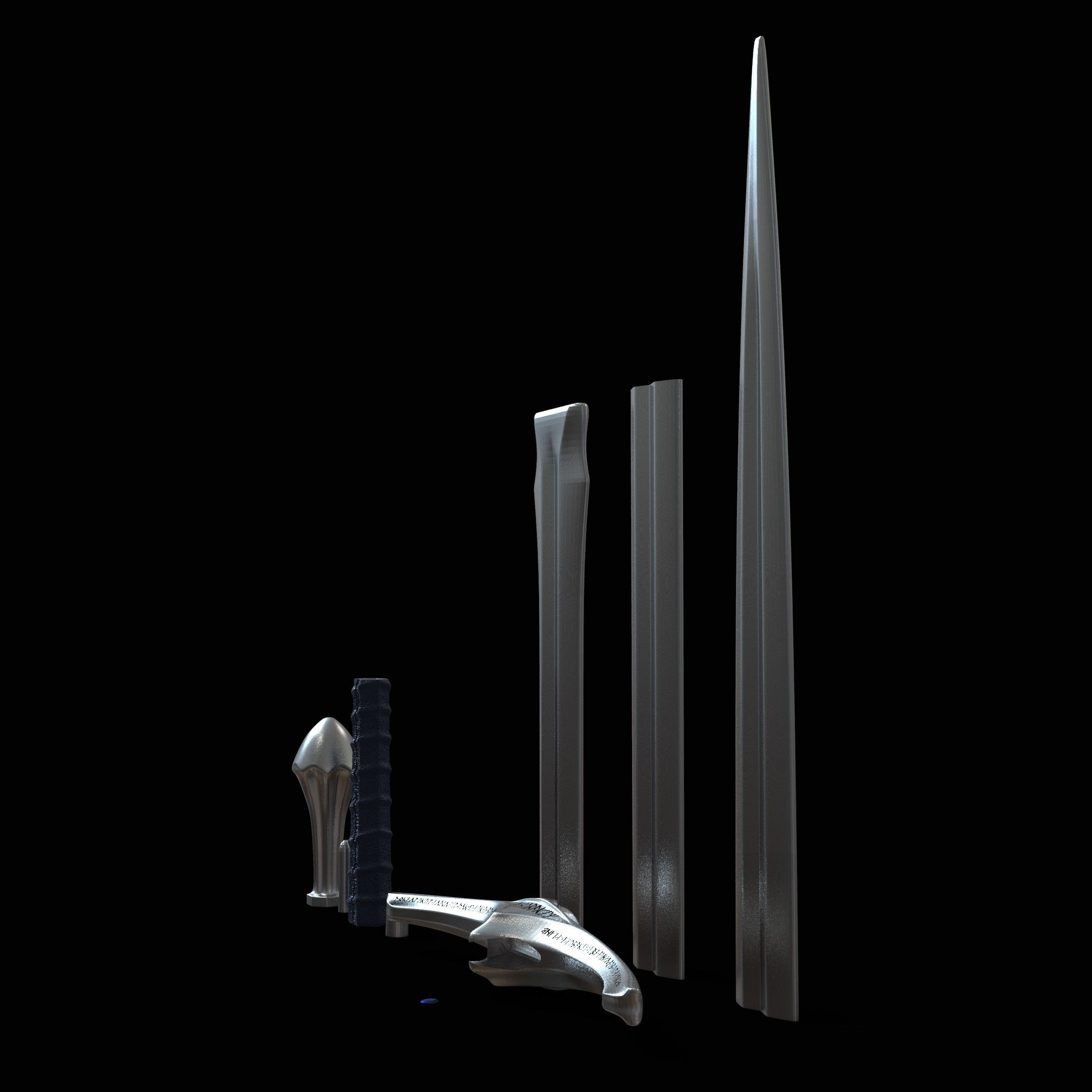 GANDALF GLAMDRING SWORD - THE HOBBIT 3D print model_17