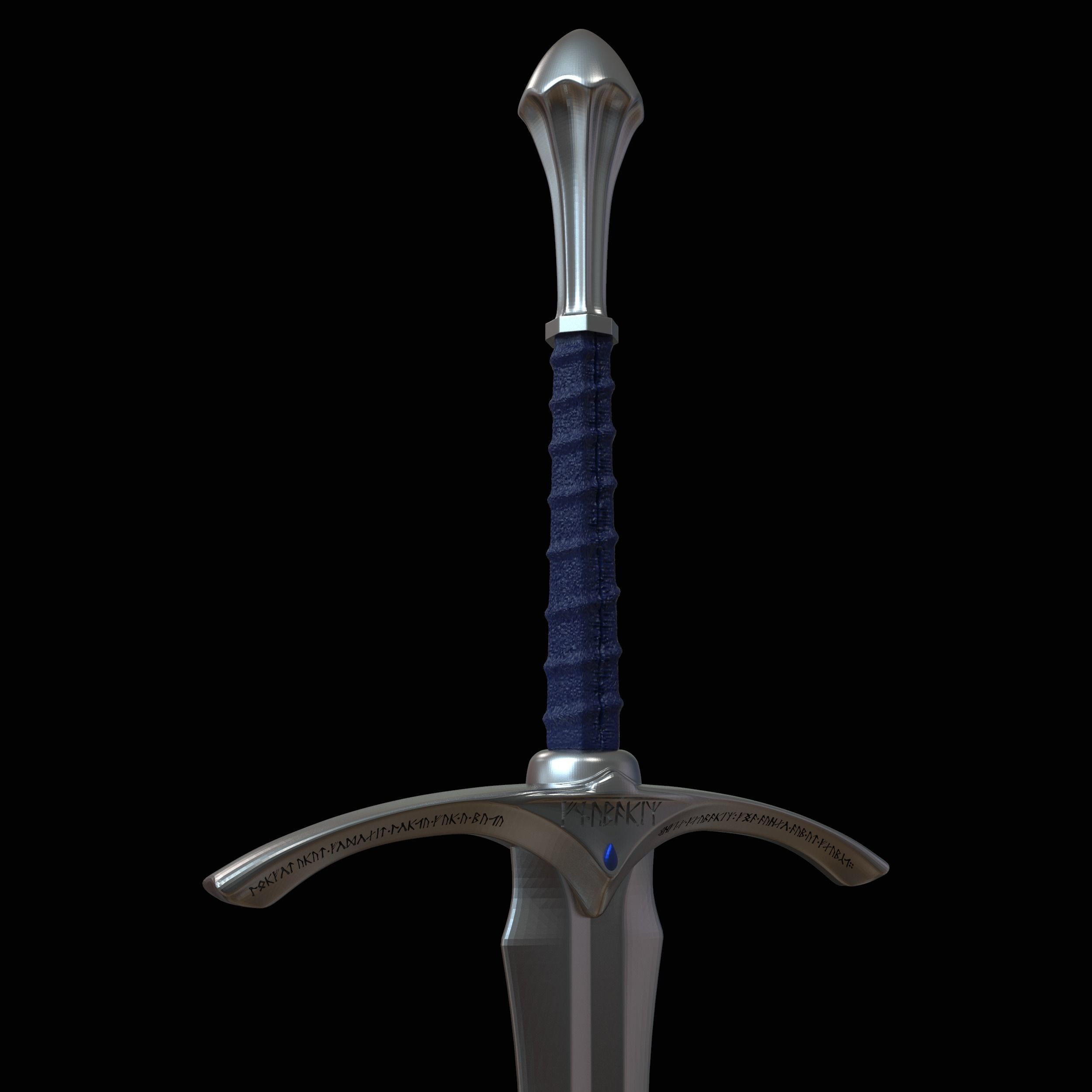 GANDALF GLAMDRING SWORD - THE HOBBIT 3D print model_7