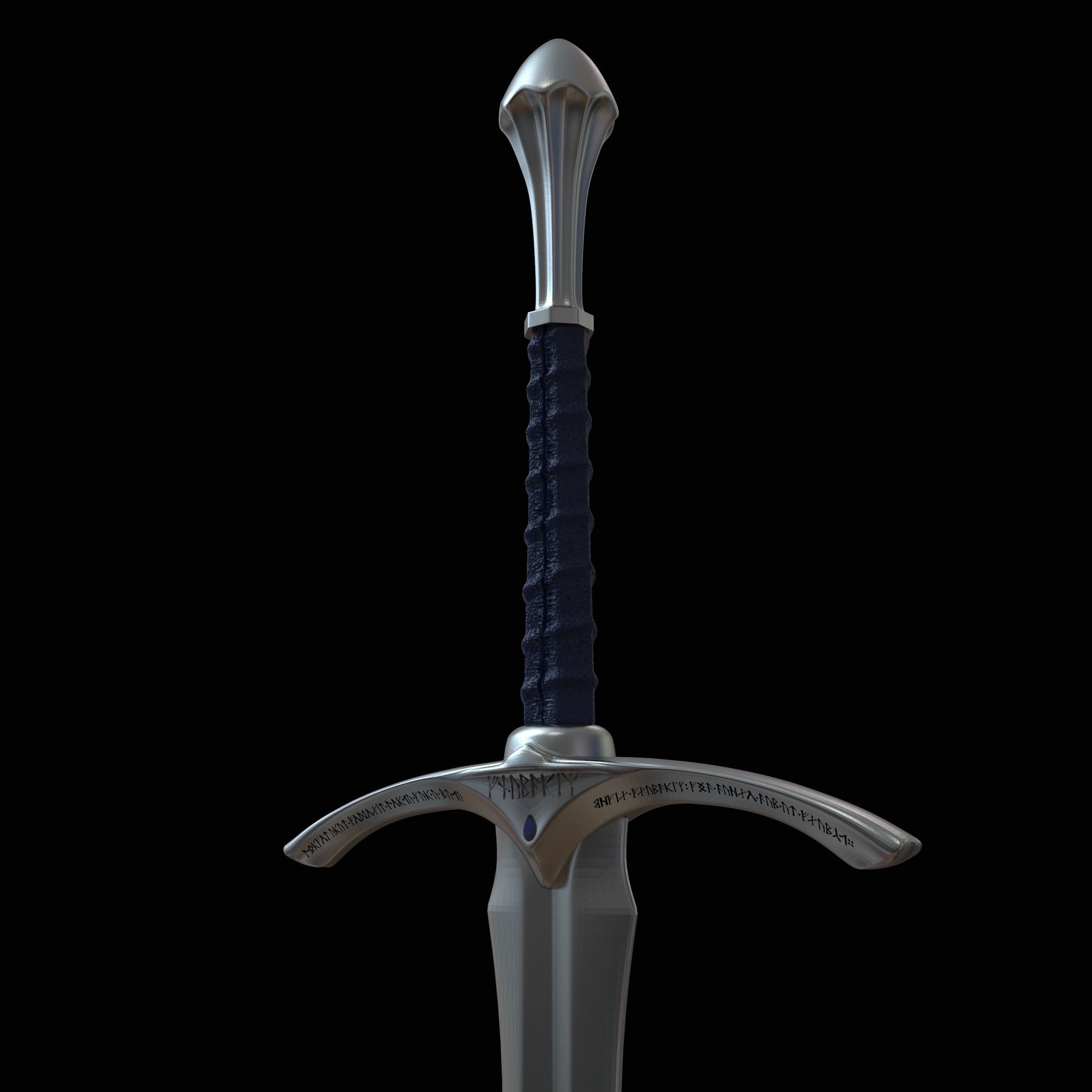 GANDALF GLAMDRING SWORD - THE HOBBIT 3D print model_5