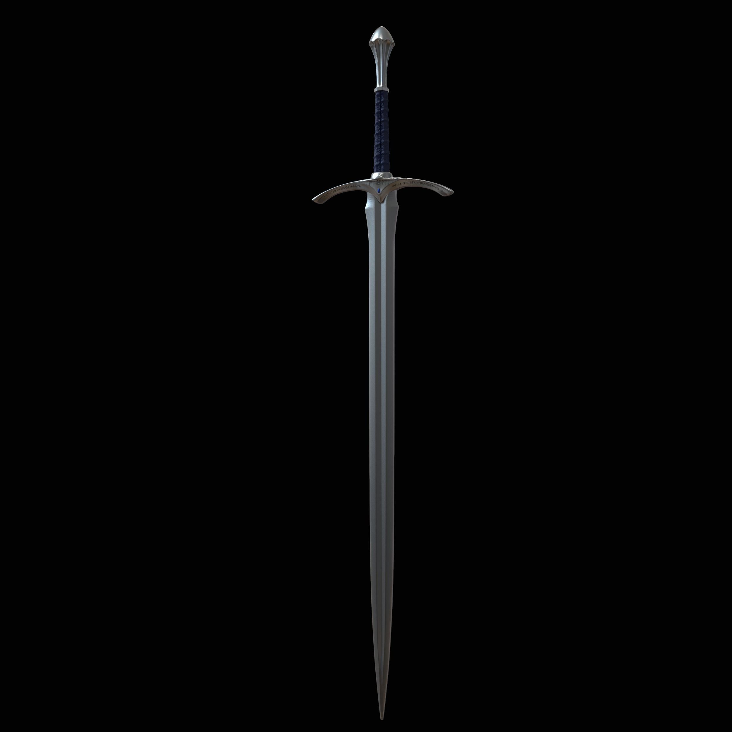 GANDALF GLAMDRING SWORD - THE HOBBIT 3D print model_2
