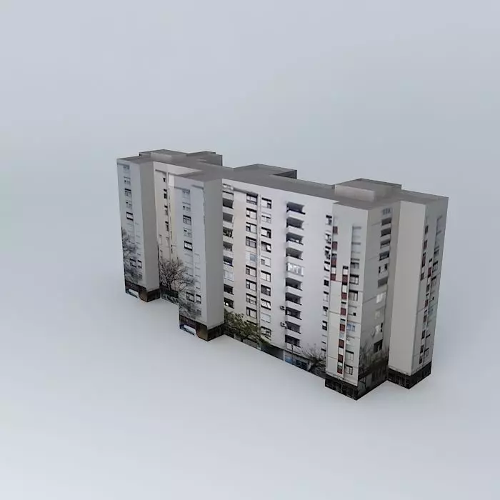 Residential Building In Mostar Free 3D model_0