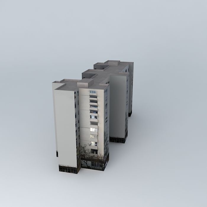 Residential Building In Mostar Free 3D model_1