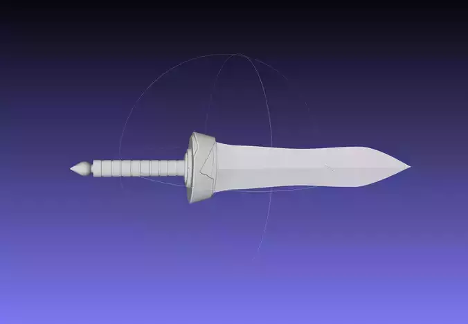 Goblin Slayer Shortsword Model And Printable Assembly 3D print model