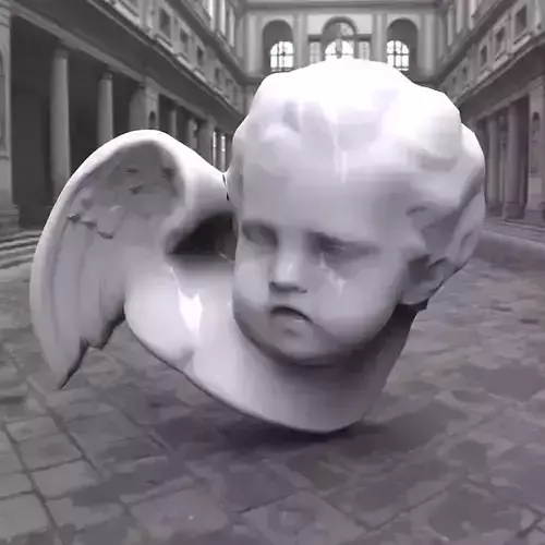 Angel Sculpture 3D model