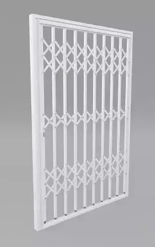 Trellis security gate 3D model