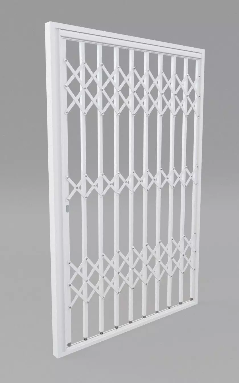 Trellis security gate 3D model_0