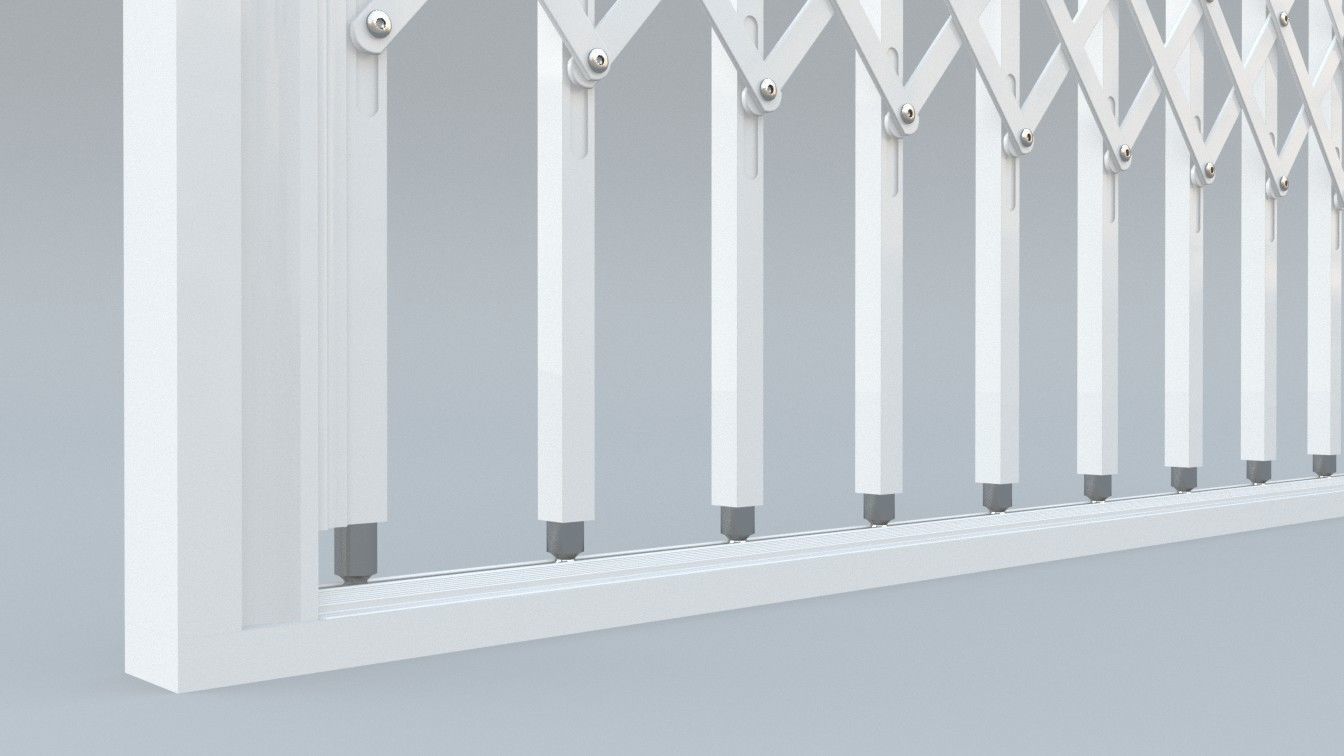 Trellis security gate 3D model_3