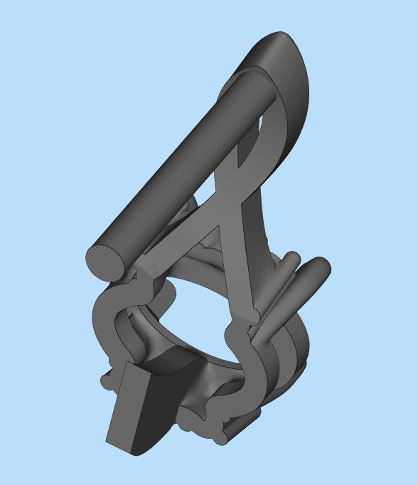 Women earrings with gem and diamonds 3dm stl vintage 3D print model_12