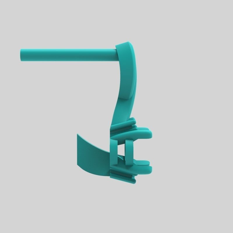 Women earrings with gem and diamonds 3dm stl vintage 3D print model_5