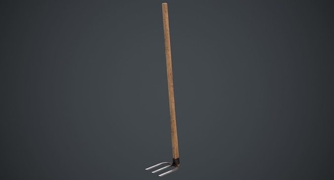 Hoe 1B Low-poly 3D model