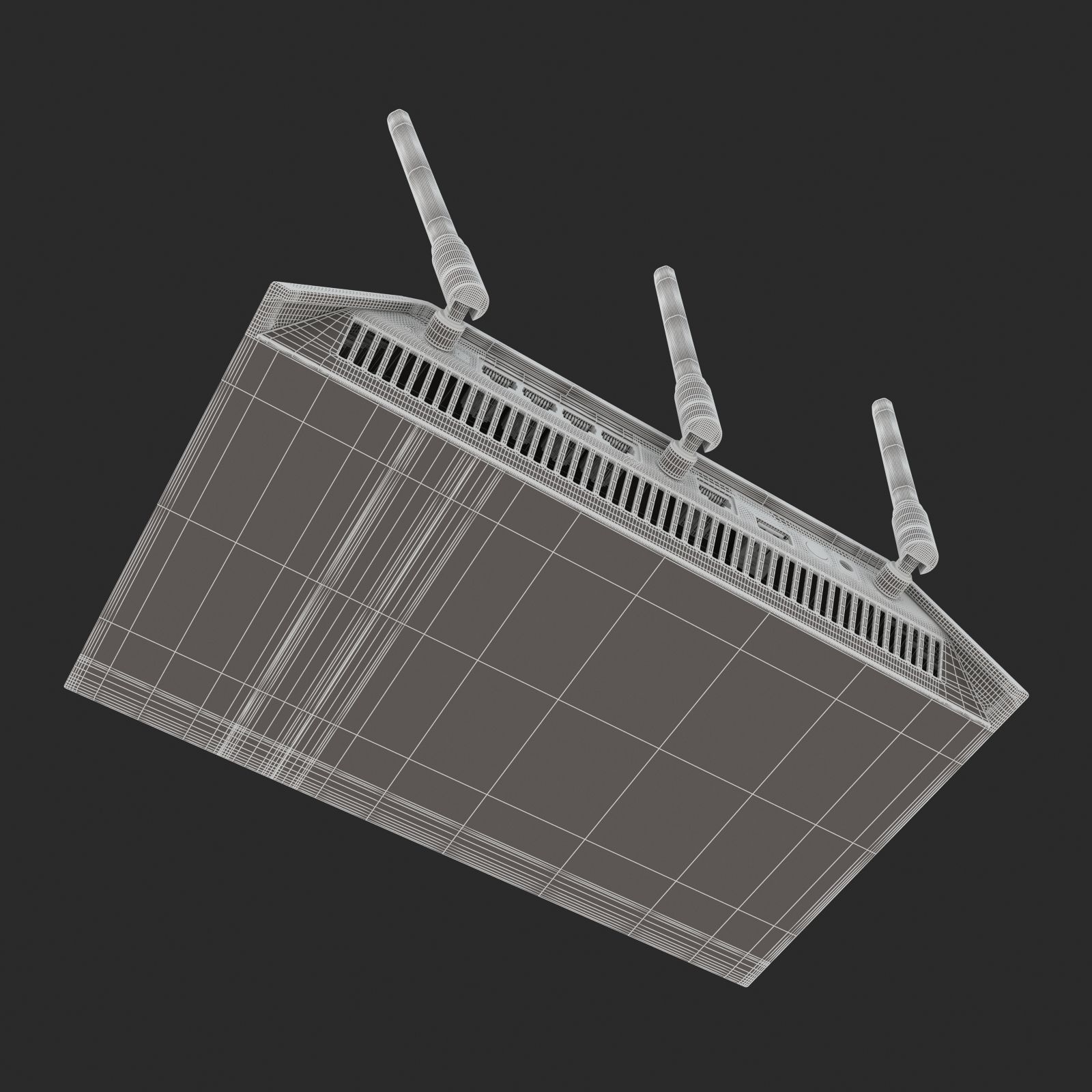 NETGEAR R6700 Nighthawk AC1750 Smart WiFi Router  Ethernet 3D model_15