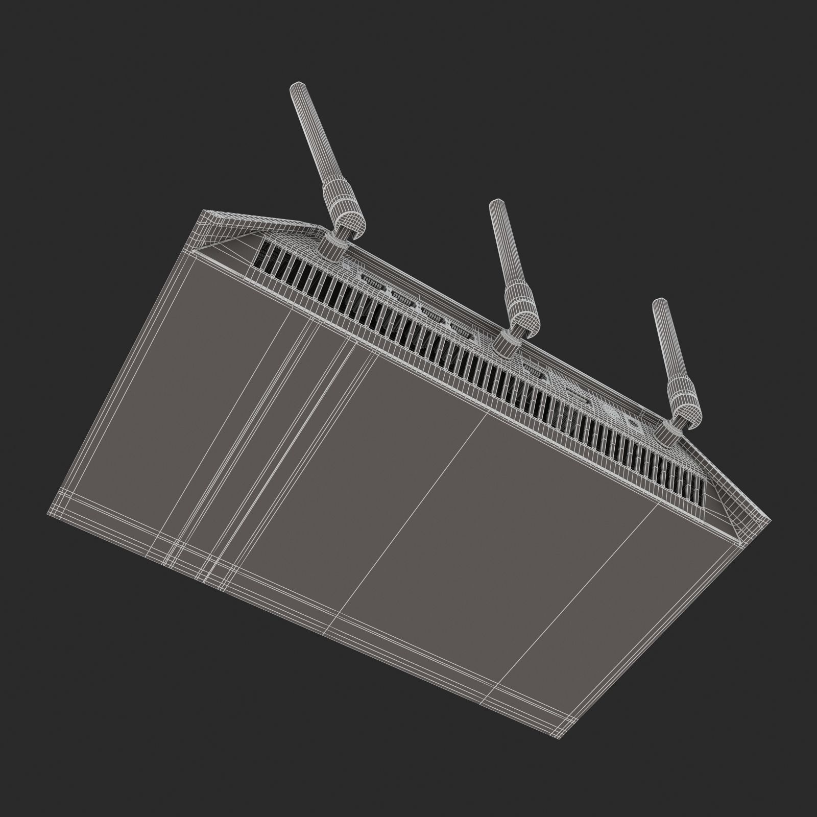 NETGEAR R6700 Nighthawk AC1750 Smart WiFi Router  Ethernet 3D model_14