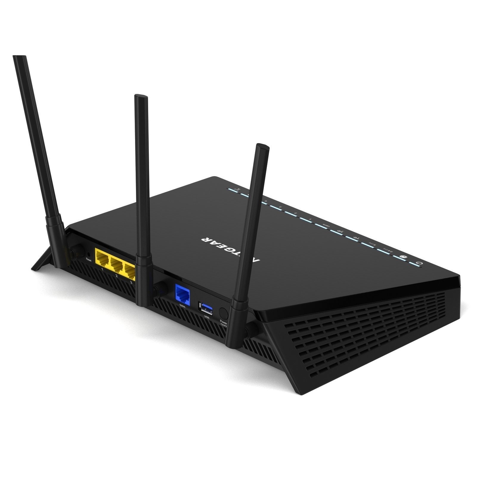 NETGEAR R6700 Nighthawk AC1750 Smart WiFi Router  Ethernet 3D model_3