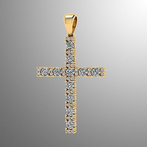 Pendant sm 3 cross 3D print model