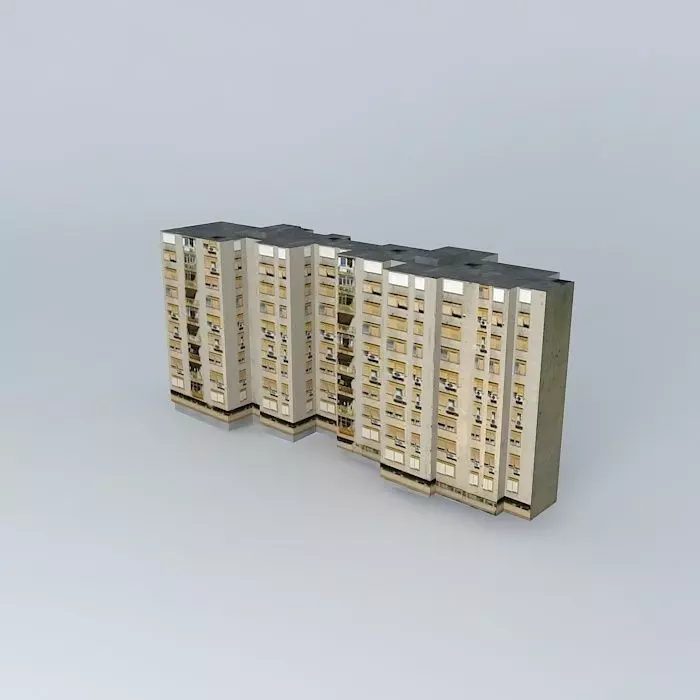 Residential Building In Mostar Free 3D model_0