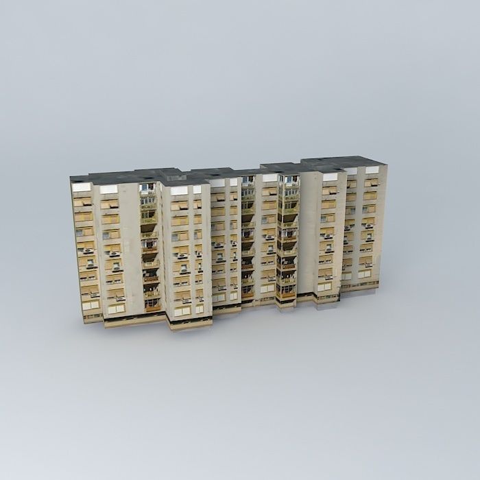 Residential Building In Mostar Free 3D model_2