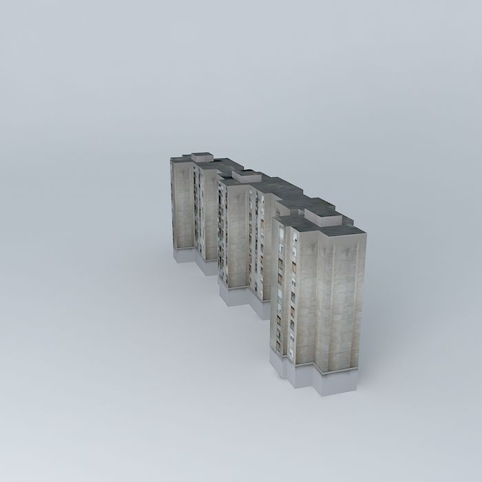 Residential Building In Mostar Free 3D model_2