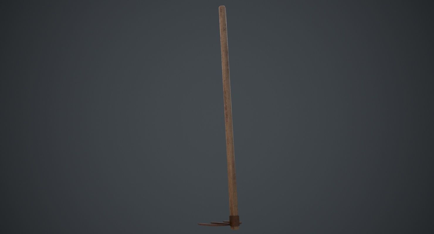 Hoe 1C Low-poly 3D model_3