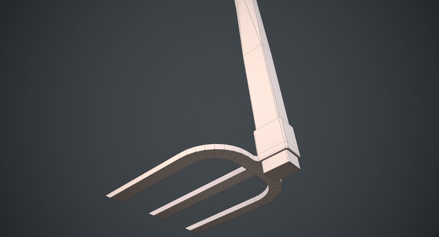 Hoe 1C Low-poly 3D model_7