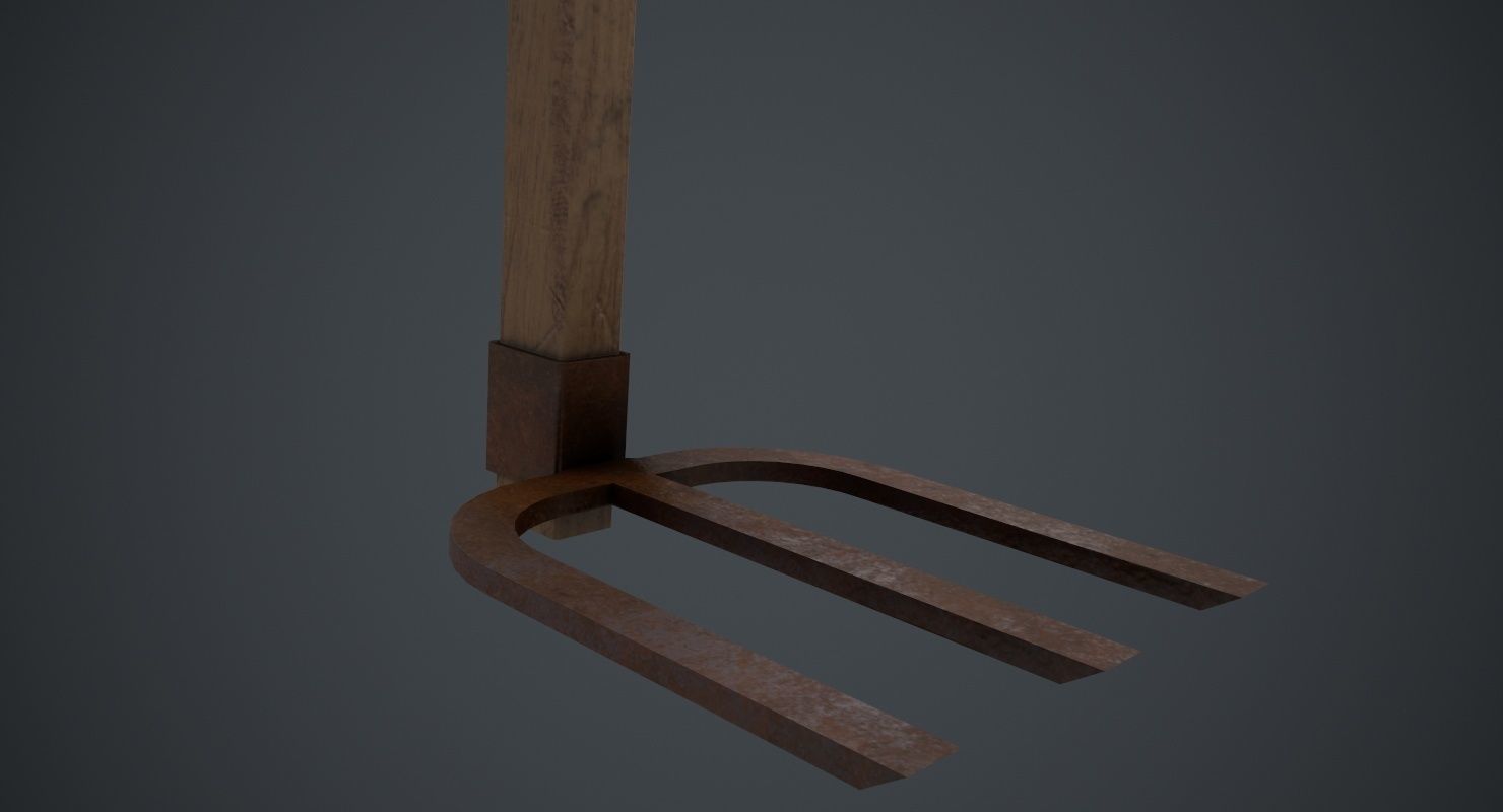 Hoe 1C Low-poly 3D model_5