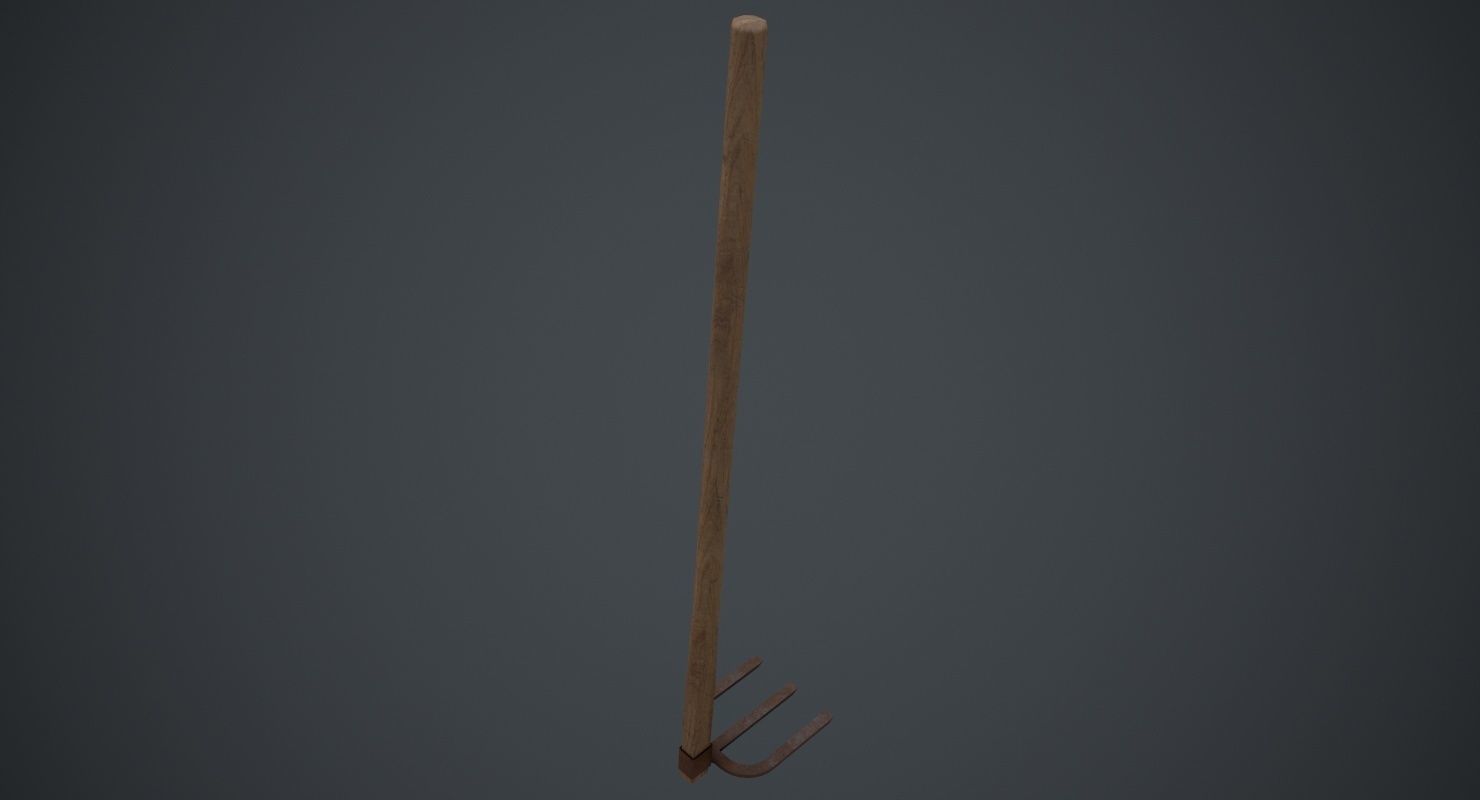 Hoe 1C Low-poly 3D model_2