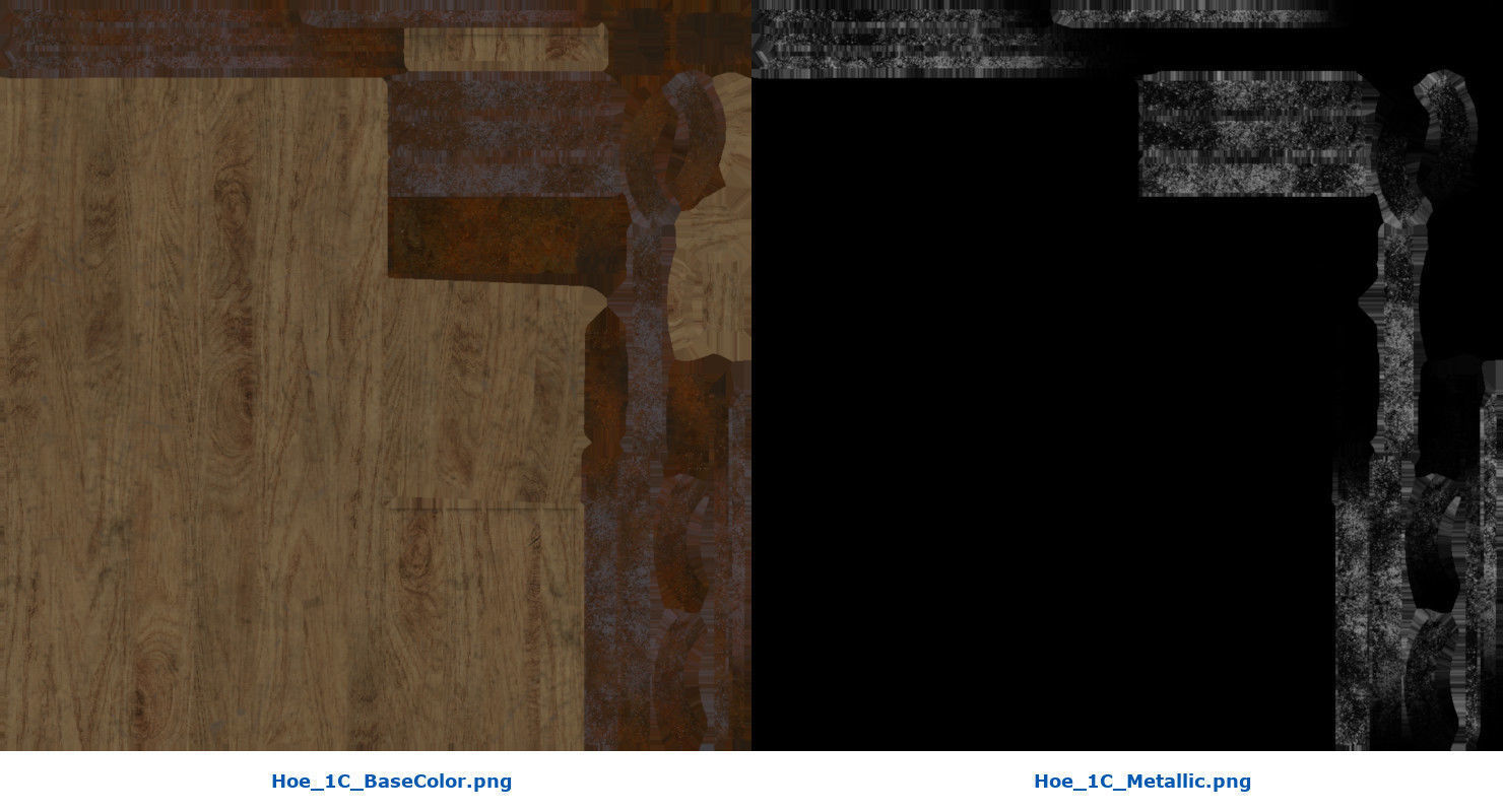 Hoe 1C Low-poly 3D model_9