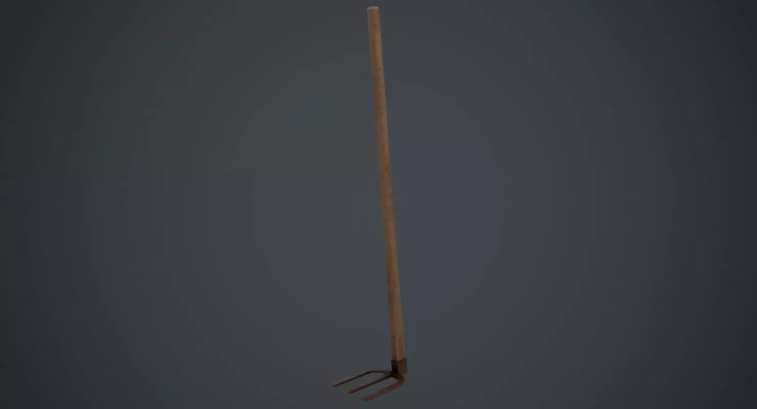 Hoe 1C Low-poly 3D model_0