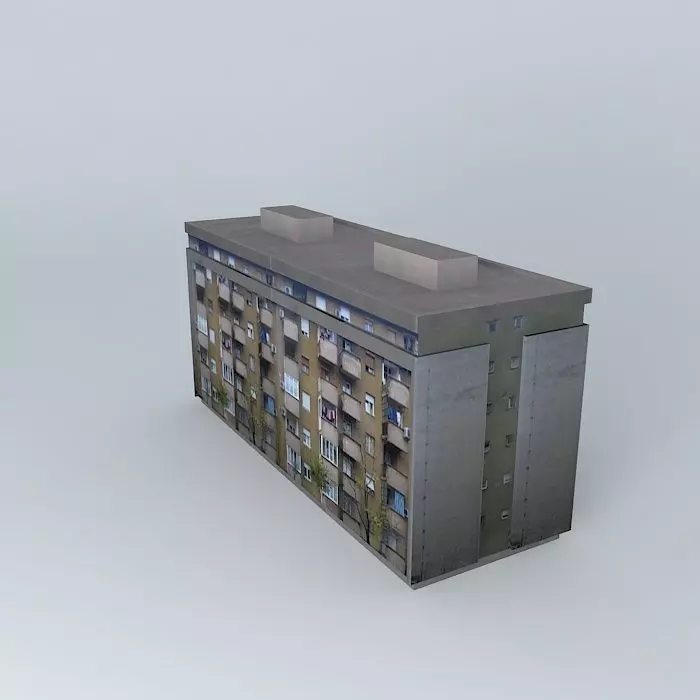 Residential Building In Mostar Free 3D model_0