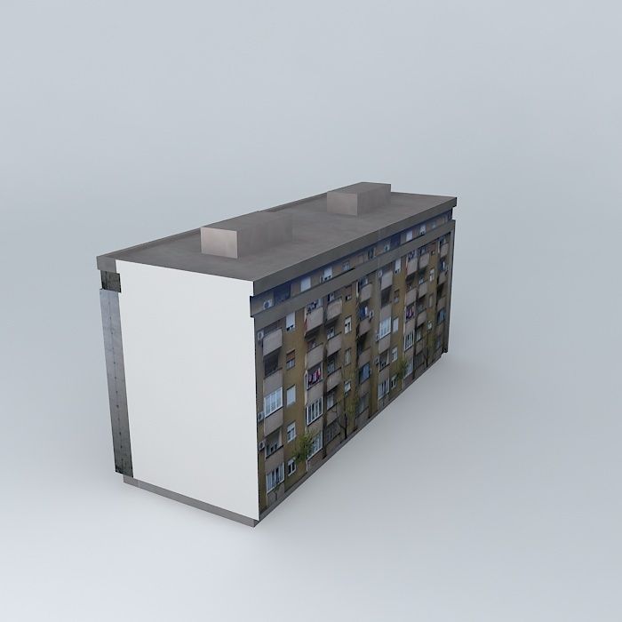 Residential Building In Mostar Free 3D model_1