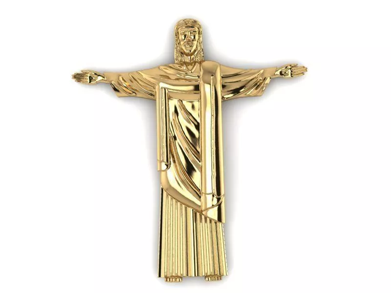 Jesus Statue pendant 3D print model