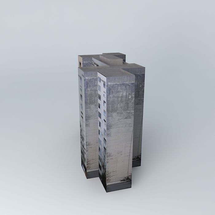 Residential Building In Mostar Free 3D model_2