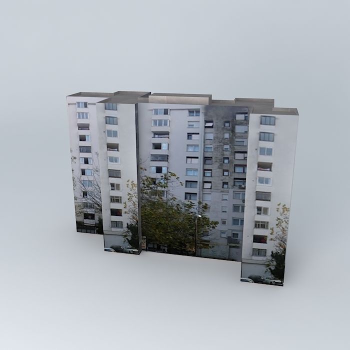 Residential Building In Mostar Free 3D model_1