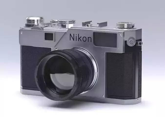 Nikon S3 Film Camera  Free 3D model