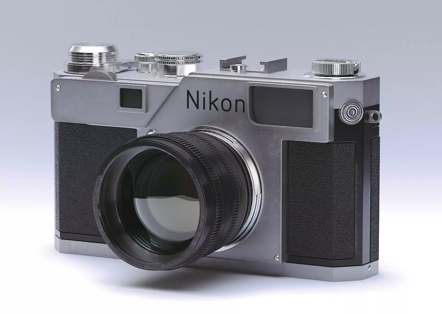 Nikon S3 Film Camera  Free 3D model_0