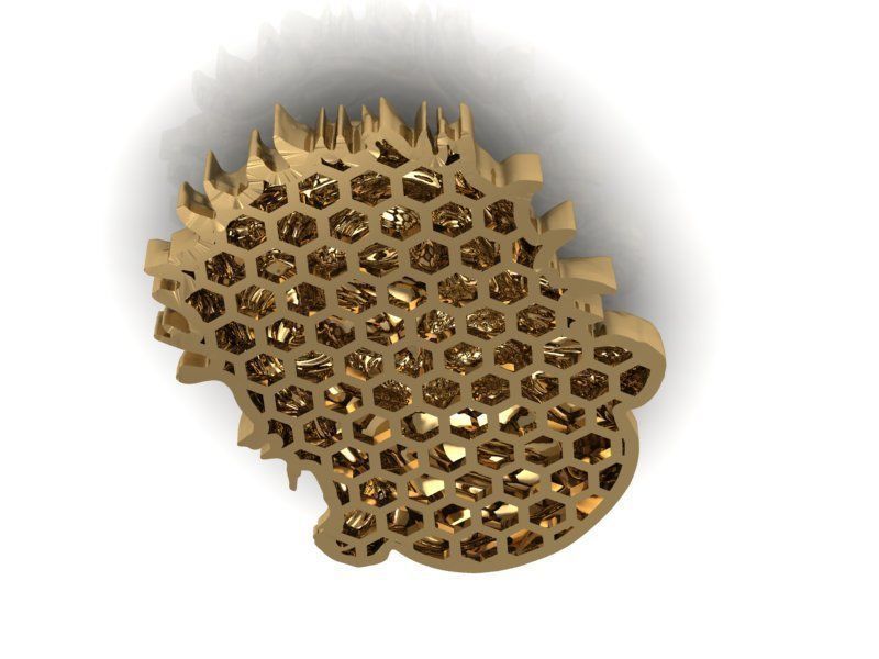 Jesus pendant 3D print model_2