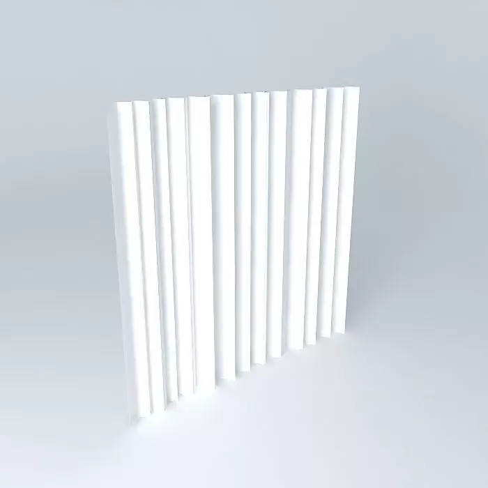 Curtain gray Free 3D model_0